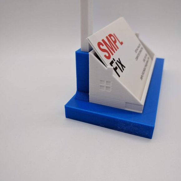 Blue Real Estate Hanging Card Holder-Display - Picture 2 of 5